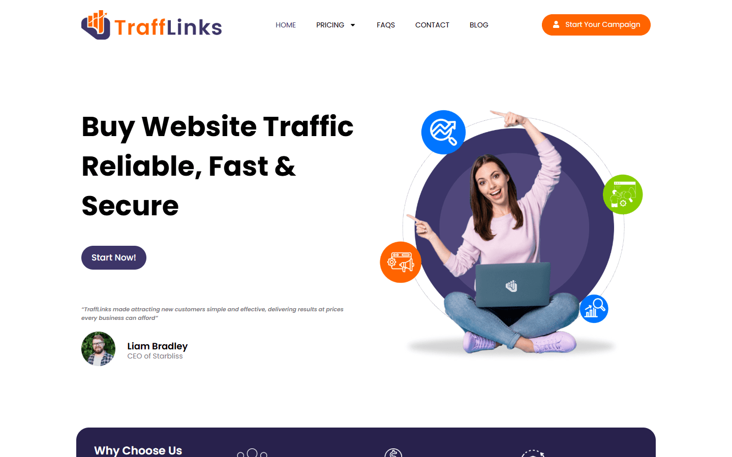 Trafflinks website